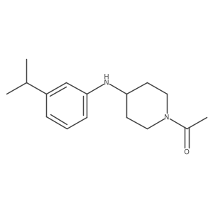 1-[4-[[3-(1-Methylethyl)phenyl]amino]-1-piperidinyl]ethanone结构式