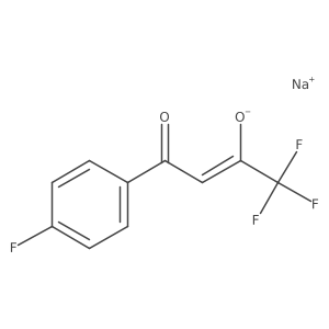 Sodium 1,1,1-trifluoro-4-(4-fluorophenyl)-4-oxobut-2-en-2-olate结构式