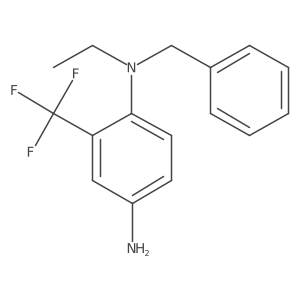N1-Benzyl-N1-ethyl-2-(trifluoromethyl)benzene-1,4-diamine Structure
