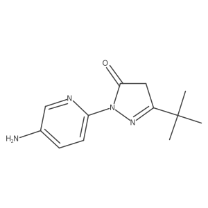 1-(5-Aminopyridin-2-yl)-3-(tert-butyl)-1h-pyrazol-5(4h)-one Structure