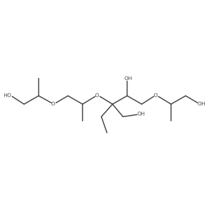 1,2-Dideoxy-3-C-(hydroxymethyl)-3-O-[2-(2-hydroxy-1-methylethoxy)-1-methylethyl]-5-O-(2-hydroxy-1-methylethyl)pentitol结构式