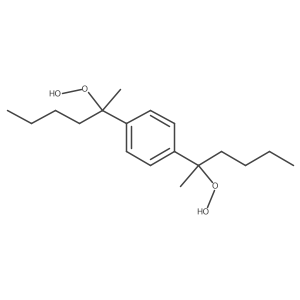 Hydroperoxide, [p-phenylenebis(1-methylpentylidene)]di- Structure
