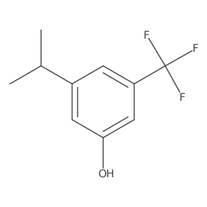 3-Isopropyl-5-(trifluoromethyl)phenol Structure