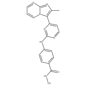 N-hydroxy-4-((4-(2-methylimidazo[1,2-a]pyrimidin-3-yl)pyrimidin-2-yl)amino)benzamide Structure