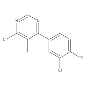 4-Chloro-6-(3,4-dichlorophenyl)-5-fluoropyrimidine结构式
