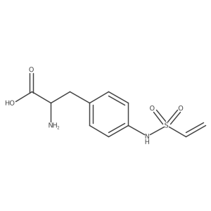 2-Amino-3-(4-ethenesulfonylamino-phenyl)-propionic acid Structure