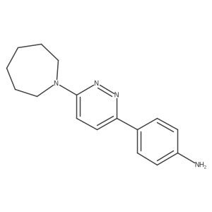 4-(6-(Azepan-1-yl)pyridazin-3-yl)aniline Structure