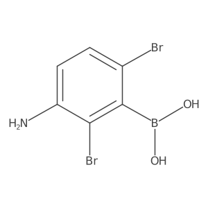 3-Amino-2,6-dibromophenylboronic acid Structure