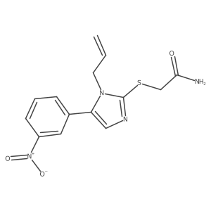 2-{[5-(3-nitrophenyl)-1-(prop-2-en-1-yl)-1H-imidazol-2-yl]sulfanyl}acetamide Structure
