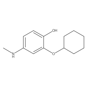 2-(Cyclohexyloxy)-4-(methylamino)phenol结构式