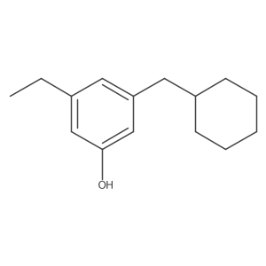 3-(Cyclohexylmethyl)-5-ethylphenol Structure