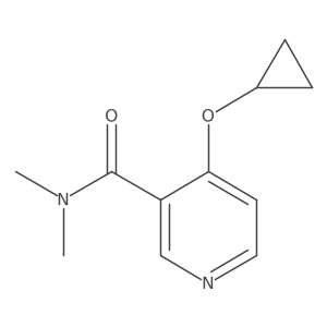4-Cyclopropoxy-N,N-dimethylnicotinamide结构式