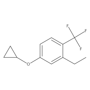4-Cyclopropoxy-2-ethyl-1-(trifluoromethyl)benzene结构式