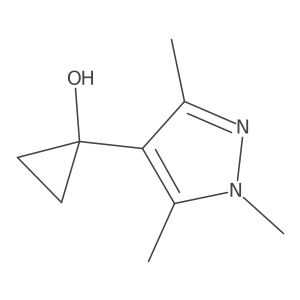 1-(trimethyl-1H-pyrazol-4-yl)cyclopropan-1-ol Structure