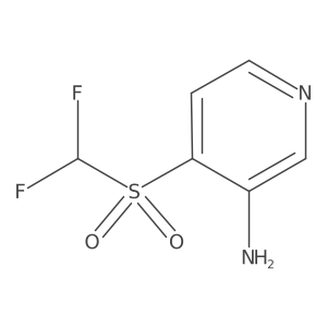 4-[(Difluoromethyl)sulfonyl]-3-pyridinamine结构式