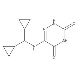 6-[(Dicyclopropylmethyl)amino]-1,2,4-triazine-3,5(2H,4H)-dione Structure