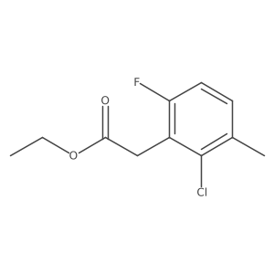 Ethyl 2-chloro-6-fluoro-3-methylphenylacetate Structure