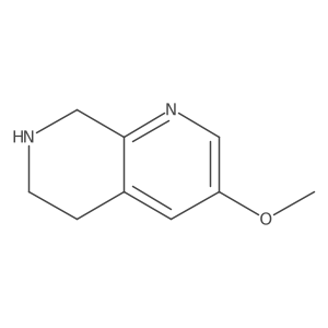 3-Methoxy-5,6,7,8-tetrahydro-1,7-naphthyridine结构式