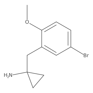 1-(5-Bromo-2-methoxybenzyl)cyclopropan-1-amine结构式