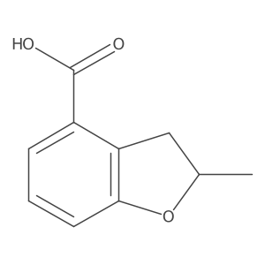 2-Methyl-2,3-dihydro-1-benzofuran-4-carboxylic acid结构式