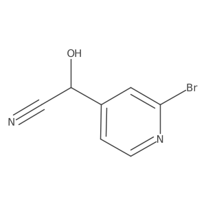 2-(2-Bromopyridin-4-yl)-2-hydroxyacetonitrile结构式