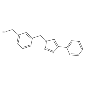 [3-(4-Phenyl-[1,2,3]triazol-1-ylmethyl)-phenyl]-methanol Structure