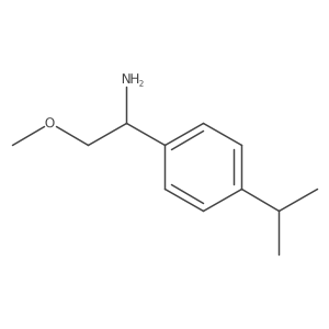 (S)-1-(4-Isopropylphenyl)-2-methoxyethan-1-amine Structure