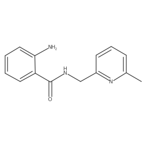 2-amino-N-[(6-methylpyridin-2-yl)methyl]benzamide结构式