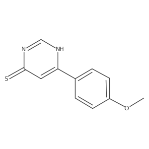6-(4-Methoxyphenyl)pyrimidine-4-thiol结构式