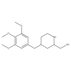 [4-[(3,4,5-trimethoxyphenyl)methyl]piperazin-2-yl]methanol结构式