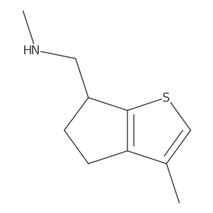 N-methyl-1-(3-methyl-5,6-dihydro-4H-cyclopenta[b]thiophen-6-yl)methanamine Structure