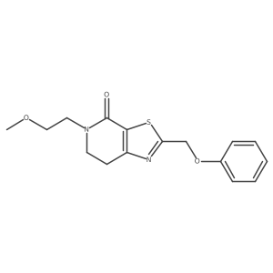 5-(2-Methoxyethyl)-2-(phenoxymethyl)-6,7-dihydro-[1,3]thiazolo[5,4-c]pyridin-4-one结构式