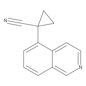 1-(Isoquinolin-5-yl)cyclopropane-1-carbonitrile结构式