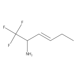 1,1,1-Trifluorohex-3-en-2-amine Structure