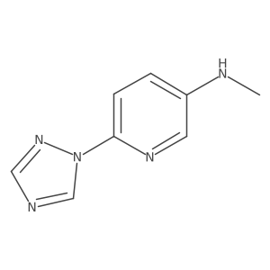 N-methyl-6-(1,2,4-triazol-1-yl)pyridin-3-amine结构式