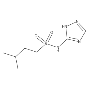 1-Butanesulfonamide, 3-methyl-N-1H-1,2,4-triazol-5-yl- Structure