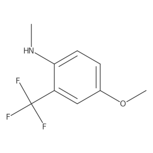 4-methoxy-N-methyl-2-(trifluoromethyl)aniline Structure