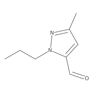 3-Methyl-1-propyl-1H-pyrazole-5-carbaldehyde Structure