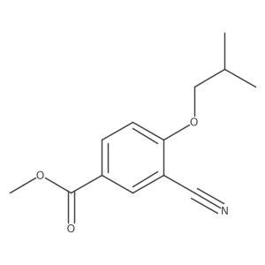 Methyl 3-cyano-4-isobutoxybenzoate结构式
