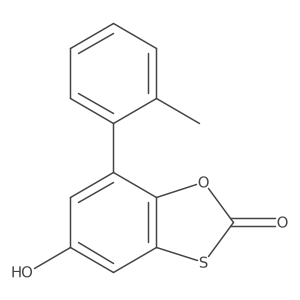 5-hydroxy-7-(2-methylphenyl)-2H-1,3-benzoxathiol-2-one Structure