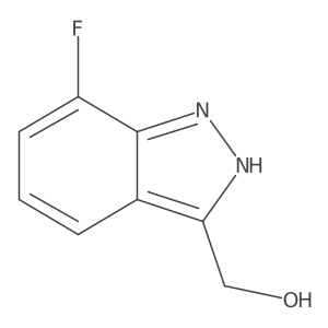 (7-Fluoro-1H-indazol-3-yl)methanol结构式