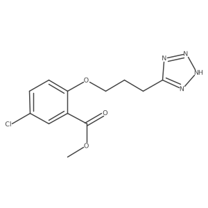 Methyl 2-(3-(2H-tetrazol-5-YL)propoxy)-5-chlorobenzoate Structure