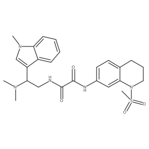 N1-(2-(dimethylamino)-2-(1-methyl-1H-indol-3-yl)ethyl)-N2-(1-(methylsulfonyl)-1,2,3,4-tetrahydroquinolin-7-yl)oxalamide Structure