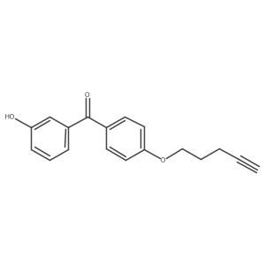 (3-Hydroxyphenyl)[4-(4-pentyn-1-yloxy)phenyl]methanone Structure