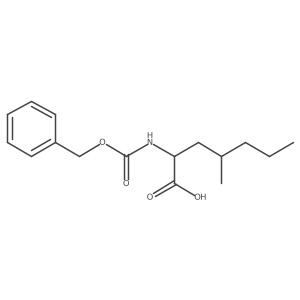 2-{[(Benzyloxy)carbonyl]amino}-4-methylheptanoic acid结构式
