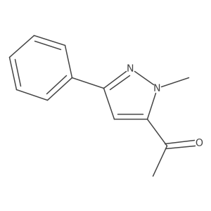 1-(1-methyl-3-phenyl-1H-pyrazol-5-yl)ethan-1-one结构式