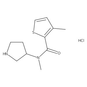 (R)-N,3-dimethyl-N-(pyrrolidin-3-yl)thiophene-2-carboxamide hydrochloride结构式
