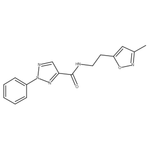 N-(2-(3-methylisoxazol-5-yl)ethyl)-2-phenyl-2H-1,2,3-triazole-4-carboxamide Structure