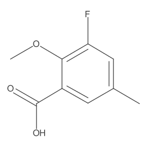 3-Fluoro-2-methoxy-5-methylbenzoic acid Structure