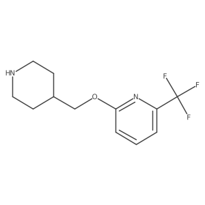 2-(Piperidin-4-ylmethoxy)-6-(trifluoromethyl)pyridine Structure